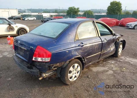 2008 Kia Spectra Ex from USA, damaged, VIN KNAFE122985499778